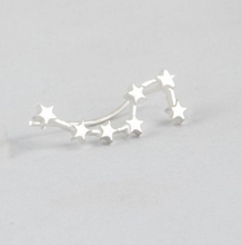 Load image into Gallery viewer, Constellation star big dipper earrings - silver or gold
