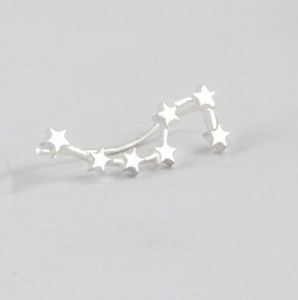 Constellation star big dipper earrings - silver or gold