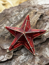 Load image into Gallery viewer, Red star / starfish brooch
