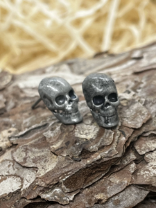 Gothic skull earrings