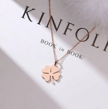 Load image into Gallery viewer, Stainless steel 4-leaf clover pendant
