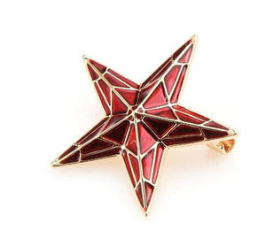 Red star / starfish brooch
