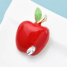 Load image into Gallery viewer, Apple brooch pin | Apple brooch | Gifts for teachers | Teacher gifts | Apple badges
