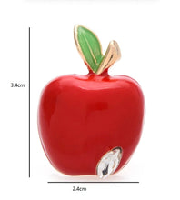 Load image into Gallery viewer, Apple brooch pin | Apple brooch | Gifts for teachers | Teacher gifts | Apple badges
